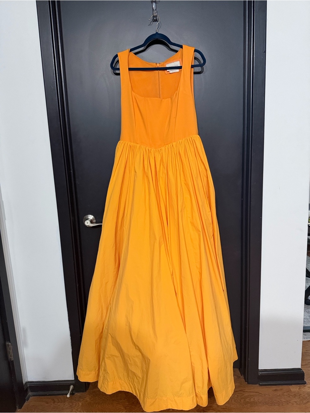 Anthropologie Vibrant Orange Maxi Dress - Picture 4 of 9